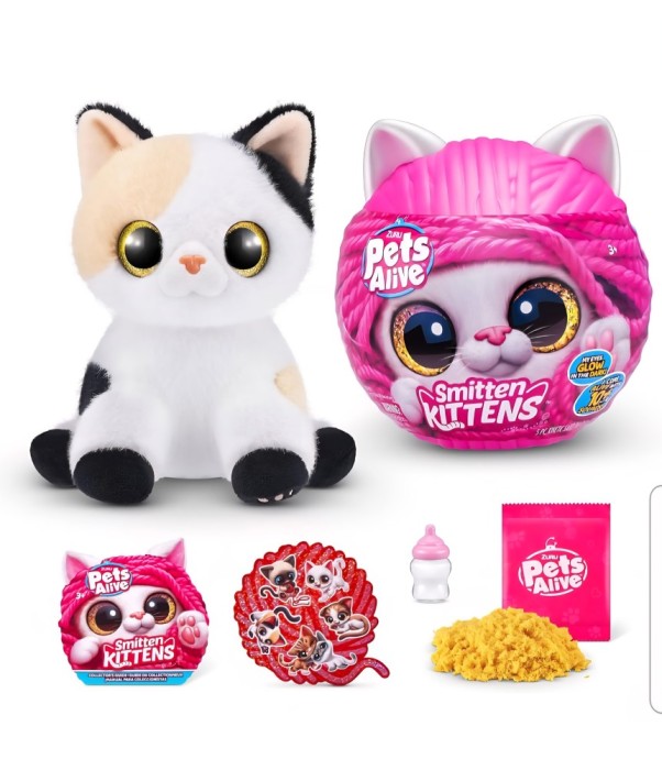 Pisicuta Interactiva plus cu 10 Sunete, Pets Alive Smitten Kittens, modelul Minx