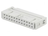 Mufă IDC Mamă 24 Pin cu Presare Cabluri 1.27mm Aurită