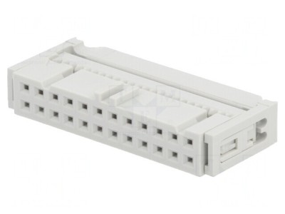 Mufă IDC Mamă 24 Pin cu Presare Cabluri 1.27mm Aurită foto