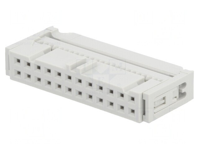 Mufă IDC Mamă 24 Pin cu Presare Cabluri 1.27mm Aurită