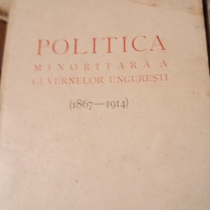 POLITICA MINORITARA A GUVERNELOR UNGURESTI 1867-1914 Princeps!!!!