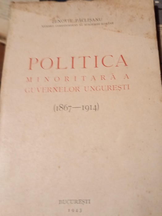 POLITICA MINORITARA A GUVERNELOR UNGURESTI 1867-1914 Princeps!!!!