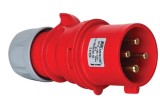 Fisa stecher 4 poli 3P+E 32A montaj pe cablu 6h 380V IP44 trifazic CEE mobil, METE