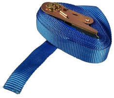 Chinga 25mm ancorare o parte, 5m, albastru fara carlige, LC 400 daN, STF 200 daN ProAdvanced PowerfulTools