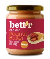 Crema de arahide crunchy bio 250g Bettr