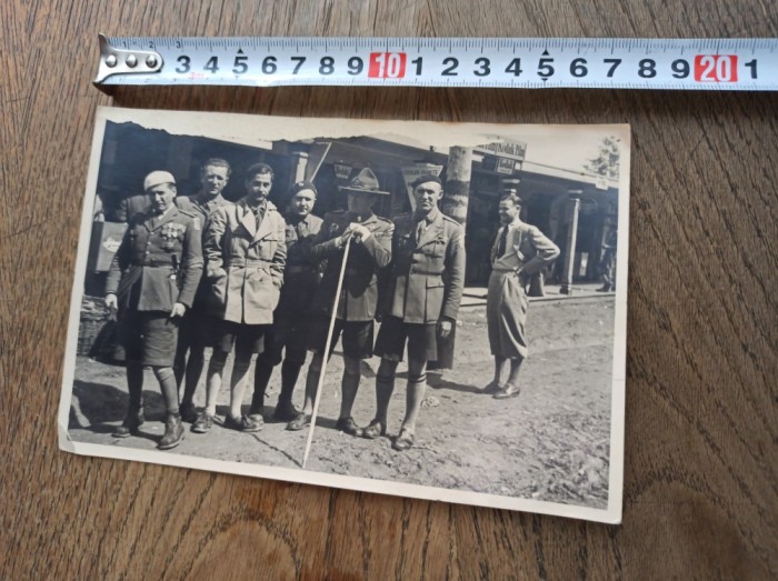 CERCETASI, POIANA BRASOV, 1936 ** FOTOGRAFIE, FORMAT 17,5 * 11,5 CM