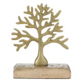 Decoratiune Metalica Pomul Vietii, Auriu, 15 cm, ConceptSeller, EBA