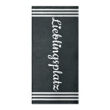 Prosop plaja Homelevel 90x180 cm Gri Bumbac/Poliester - Moale, Absorbant, Uni