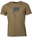 Tricou Nash Make It Happen T-Shirt Fish Logo, Green, Marime XL