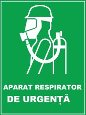 Placuta de siguranta pentru aparat respirator de urgenta foto