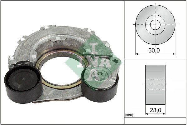 INA 534 0796 10 Intinzator curea, curea distributie