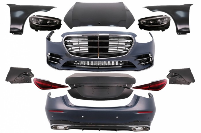 Kit Exterior Complet Mercedes S-Class W221 (2005-2013) Conversie Completa la W223 S450 Design Performance AutoTuning