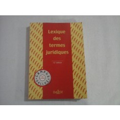 LEXIQUE DES TERMES JURIDIQUES - RAYMOND GUILLIEN, JEAN VINCENT