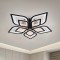Lustra LED Soare cu Telecomanda, 71 W, Negru, Acril, Dimabila