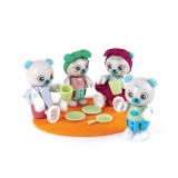 Jucarie din lemn - Familia de ursi polari (10 piese), Hape