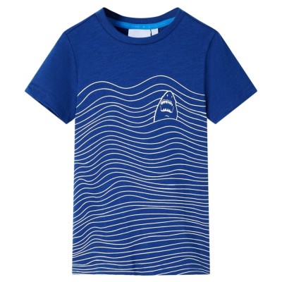 Tricou pentru copii, albastru &amp;icirc;nchis, 140 12313 foto