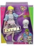 Papusa Barbie Extra Shimmer Look &amp; Pet Puppy (gvr05)