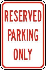 Reserved Parking Only foto