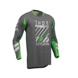 Cumpara ieftin Bluza Motocross/Enduro Thor Launchmode Futura gri / verde