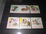 TIMBRE ROMANIA LP 609 FABULE SI BASME 1965, Nestampilat