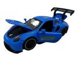 Macheta Porsche 911 GT3 RS 1:32 metal albastru sport cu usi deschise