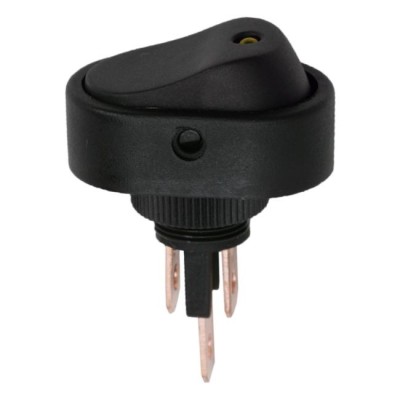 Interupator basculant 1 circuit 20A-12VDC OFF-ON, cu LED galben Best CarHome foto