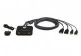 Switch KVM 2 porturi USB FHD HDMI, ATEN CS22HF