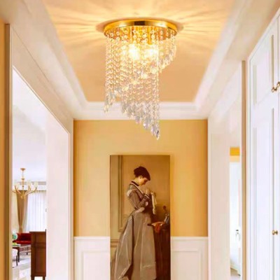 Candelabru Cristal LINDERHOF Petito , Diametru 25cm, 2*E14, Auriu Lucios ModernLight Concept foto
