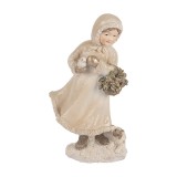 Cumpara ieftin Figurina Fetita Craciun polirasina multicolora 10x7x17 cm
