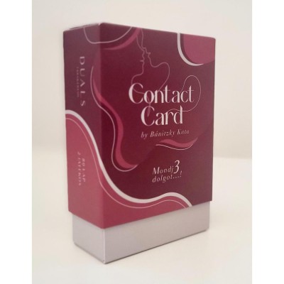 Contact Card by B&amp;aacute;nitzky Kata - Mondj 3 dolgot...! - besz&amp;eacute;lget&amp;eacute;sind&amp;iacute;t&amp;oacute;, ismerked&amp;eacute;st seg&amp;iacute;tő k&amp;aacute;rty&amp;aacute;k - B&amp;aacute;nitzky Kata foto