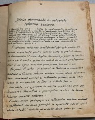 Curs pedagogie litografiat perioada interbelica
