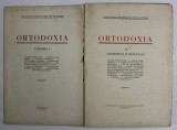 ORTODOXIA, CICLU DE CONFERINTE , VOLUMELE I - II , 1942