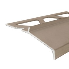 Profil aluminiu picurator pentru gresie, Olive, 2500 mm foto