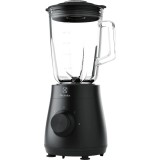 Blender Electrolux E3TB1-4GG, 500W, 1,5 l, 2 viteze + Pulse, 4 lame inox, cana sticla termo-rezistenta, negru