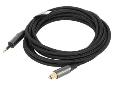 Cablu Toslink 3,5mm Mini - 3m, Mufă placată cu aur foto