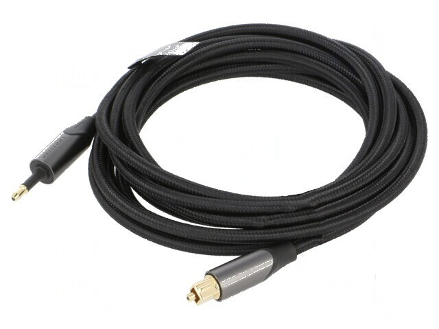 Cablu Toslink 3,5mm Mini - 3m, Mufă placată cu aur