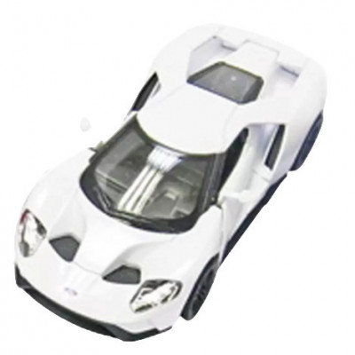 Masinuta die cast Ford GT 2017, scara 1:38, 12.5 cm, alba foto