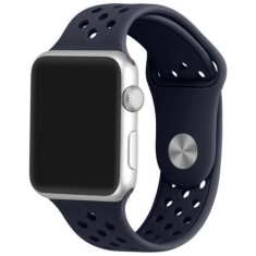 Curea iUni compatibila cu Apple Watch Ultra/SE/8/7/6/5/4/3/2/1, 40mm, Silicon Sport, Dark Blue