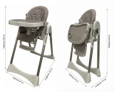 MIILUNA SCAUN DE MASA PLIABIL ANDROMEDA, TAUPE SuperHeroes ToysZone