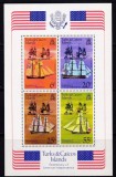 Turks &amp;amp; Caicos 1976 - Independenta SUA, vapoare, bloc neuzat