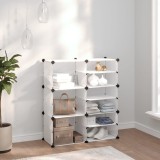 Suport Pantofi Gossi Transparent, 84x31.5x93cm, PP, Otel, Organizator Incaltaminte, Dulap Modular, Rafturi Depozitare