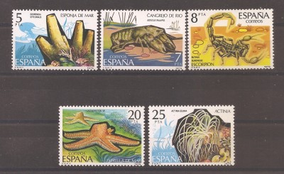 Spania 1979 - Nevertebrate, MNH foto