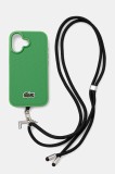 Lacoste carcasă de telefon iPhone 16 culoarea verde, LCHMBCP16SPVCN