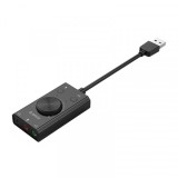 Placa de sunet USB Orico SC2, 3 x Jack 3.5mm, Negru