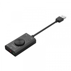 Placa de sunet USB Orico SC2, 3 x Jack 3.5mm, Negru