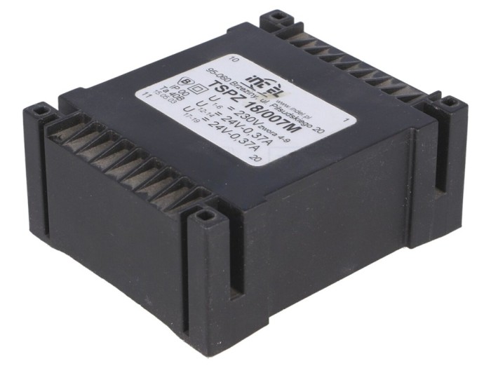 Transformator &icirc;ncapsulat 24V 18VA PCB