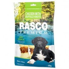 Rasco Premium Gustare uscata cu pui ?i noduri cu bizon 80 g foto