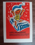C9 5 - 1983 - Calendar de buzunar - reclama Loto - pronosport