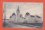 AMS @ - CARTE POSTALA - TEMESVAR, TIMISOARA, UJ SZEMINARIUM TEMPLOM, BISERICA SEMINARULUI, CIRCULATA, 1912