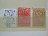 1919- Austria-Rep.D.-Ost.-Mi 260y,262y-h.groasa-MH, Nestampilat